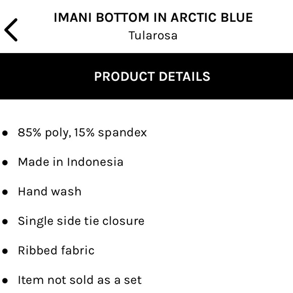 TULAROSA ❤️‍🔥 IMANI BOTTOMS NWT IN ARCTIC BLUE SIZE MEDIUM - Picture 4 of 12